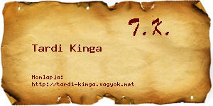 Tardi Kinga névjegykártya